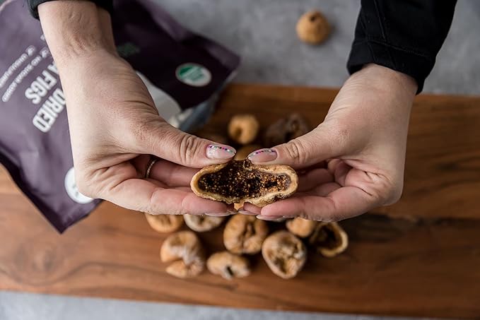 ORGANIC GREEK Kalamata Sundried Figs - USDA Organic Certified - NONGmo - Vegan - Gluten Free - High Fiber - No Sugar Added - No Preservatives - No Coloring - Unsulfured - Product of Greece - Sweet Tas