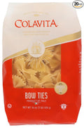 Colavita Farfalle Bow Ties Pasta Kosher 1 LB (Pack Of 20)