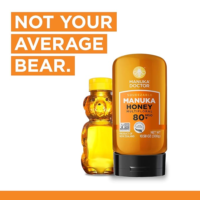 MANUKA DOCTOR - MGO 925+ Monofloral and MGO 80+ Multifloral SQUEEZY Manuka Honey Value Bundle 100% Pure New Zealand Honey. Certified. Guaranteed. RAW. Non-GMO