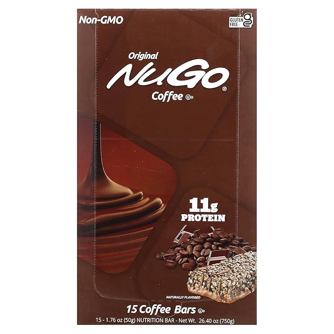 NuGo Nutrition NuGo to Go Coffee 15 Bars