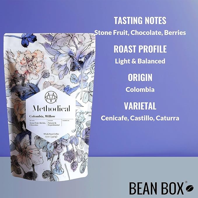 Colombia Willow - Roasted by Methodical Roasting - Whole Bean Coffee - 2 Pound Bag