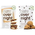 Oats Overnight Smores 8 Pack &amp Chocolate Chip Cookie Dough 8 Pack - 20g Protein High Fiber Breakfast Shake - Gluten Free Non GMO Oatmeal