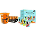 Hethstia High Protein Ramen Cup &amp Collagen Konjac Jelly Bundle – Chicken Flavor Protein Ramen with Collagen Peptide Jelly Vegan Low Fat Low Calorie Healthy Meal &amp Beauty Snack Combo