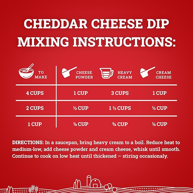 Hoosier Hill Farm Cheddar Cheese Powder 25LB BULK (Pack of 1)