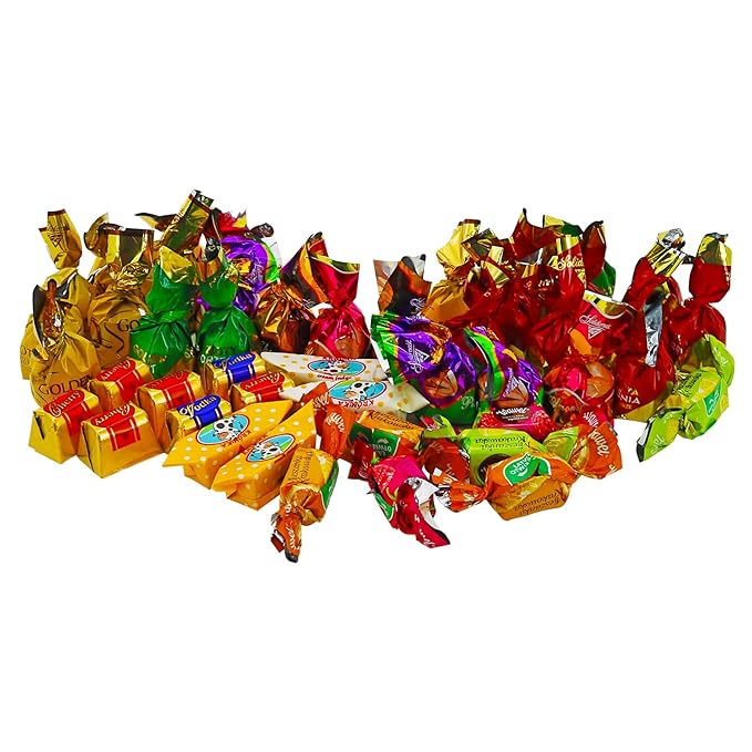 SECRETS OF SIBERIA - EXCLUSIVE Poland Assortment Party Mix Candies – Variety Box of Famous Polish Chocolate Caramel Wafer and Jelly Candy Mix