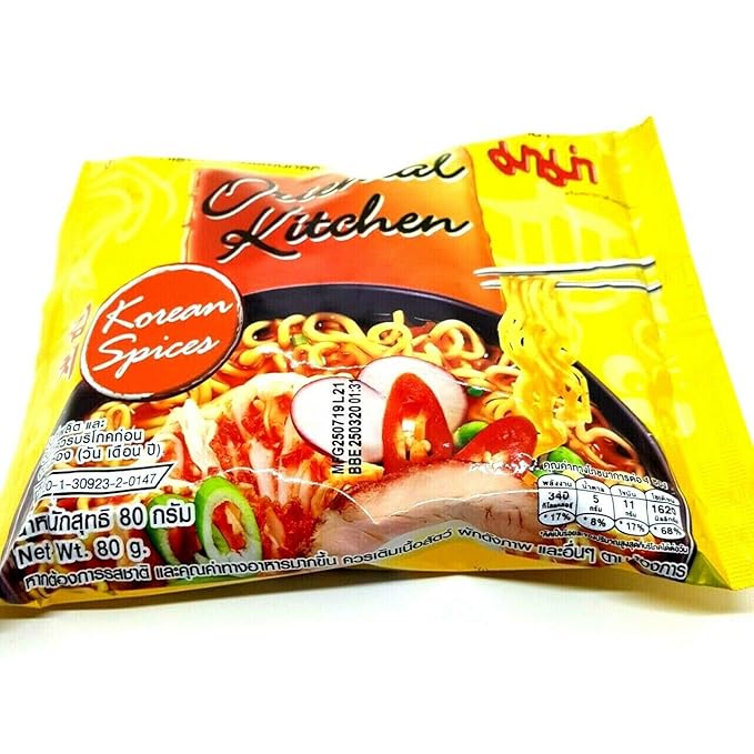 Oriental Kitchen Korean Spices Flavour Quick Cook Thai-MAMA Big Pack Instant Noodles Soup (Pack of 3)