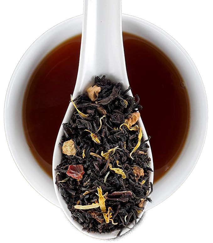 Elmwood Inn Fine Teas Pumpkin Spice Black Tea 16-Ounce Pouch
