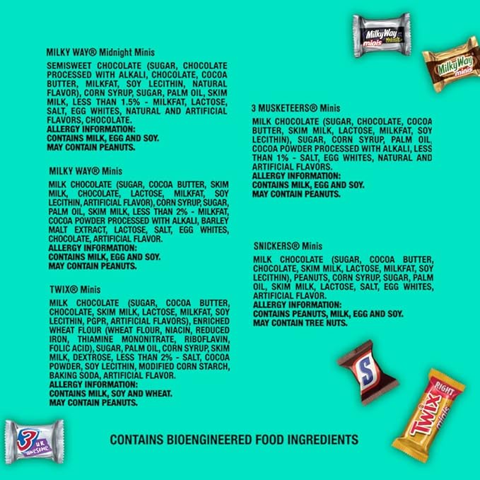Mars Chocolate Minis Size Candy Variety Mix Bag 40 oz