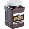 A Great Surprise Chocolate Sprinkles - 2.2 Pounds - Chocolate Jimmies for Ice Cream - Holiday Toppings for Baking Cake Decorating Cookies Cupcake