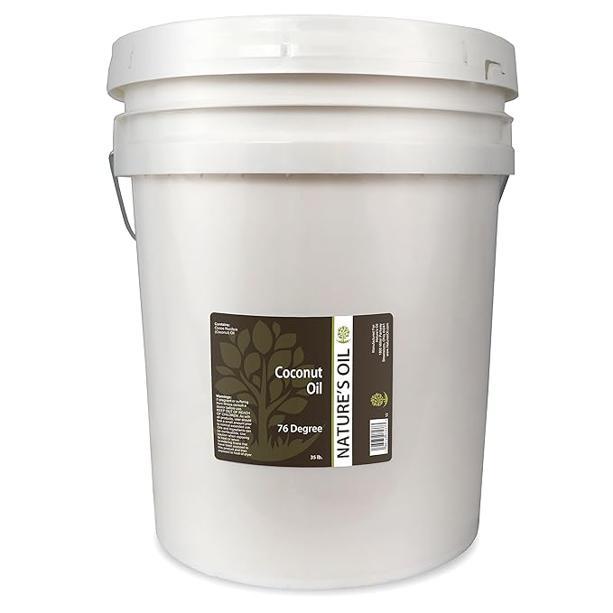 Nature's Oil Coconut 76 Degree Naturally Refined 35lbs (5 Gallon)