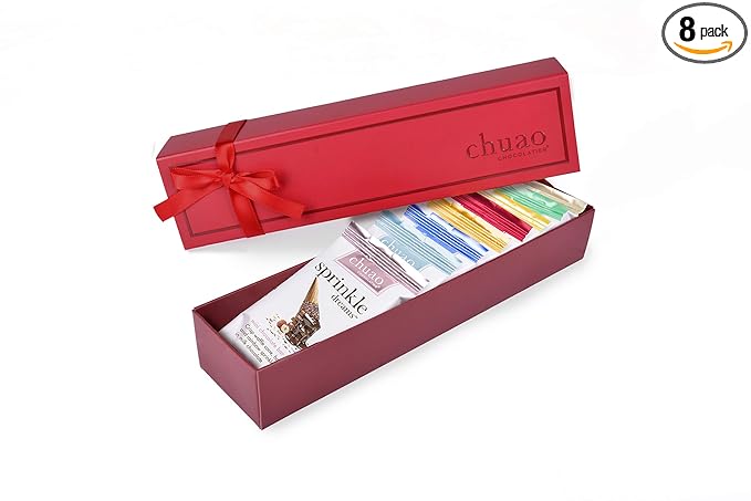 Chuao Chocolatier Chocolate Artisan Assortment Gift Set (Assorted Milk and Dark Mini Bars) 8 pc