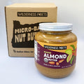 Wilderness Poets Roasted Almond Butter - Organic Smooth Creamy No Salt Unsweetened - Half Gallon Glass Jar 4 Pound (64 Ounce)