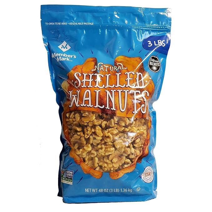 Member's Mark Natural Shelled Walnuts (3 Pounds) 2 Pack