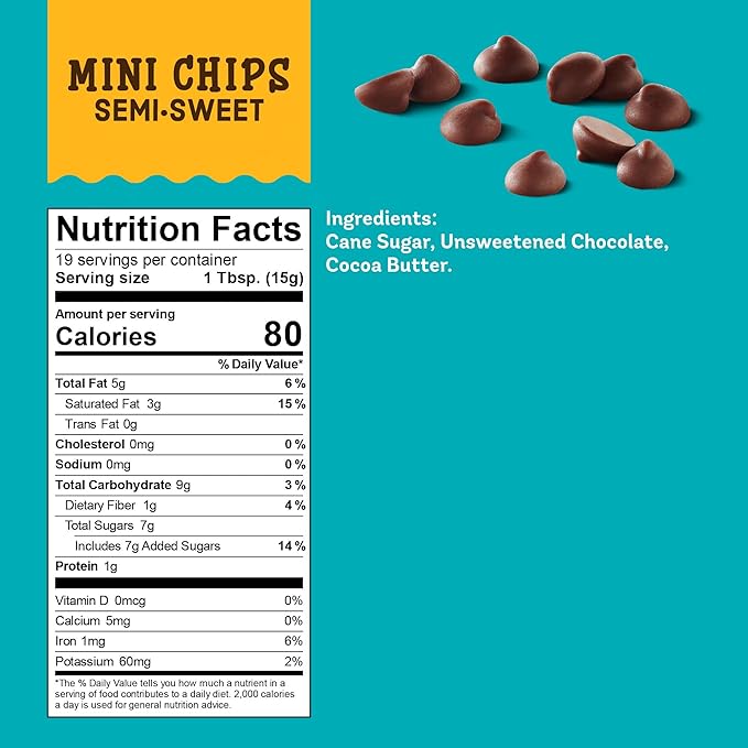 Enjoy Life Semi-Sweet Mini Chocolate Chips Baking Chocolate Chips Bundle Vegan Dairy Free Gluten Free Nut Free Kosher Soy Free Allergy Friendly 6 Bags (10 oz Each)