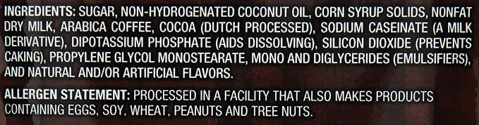 (24 Pack) Caffe D'Vita English Toffee Cappuccino Mix - Instant Cappuccino Mix Gluten Free No Cholesterol No Hydrogenated Oils 99% Caffeine Free Flavored Instant Coffee - 0.5 Oz Packets