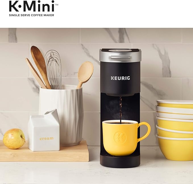 Keurig K-Mini Single Serve Coffee Maker with Maxwell House Original Medium Roast Coffee Pods 32 K-Cup Pods