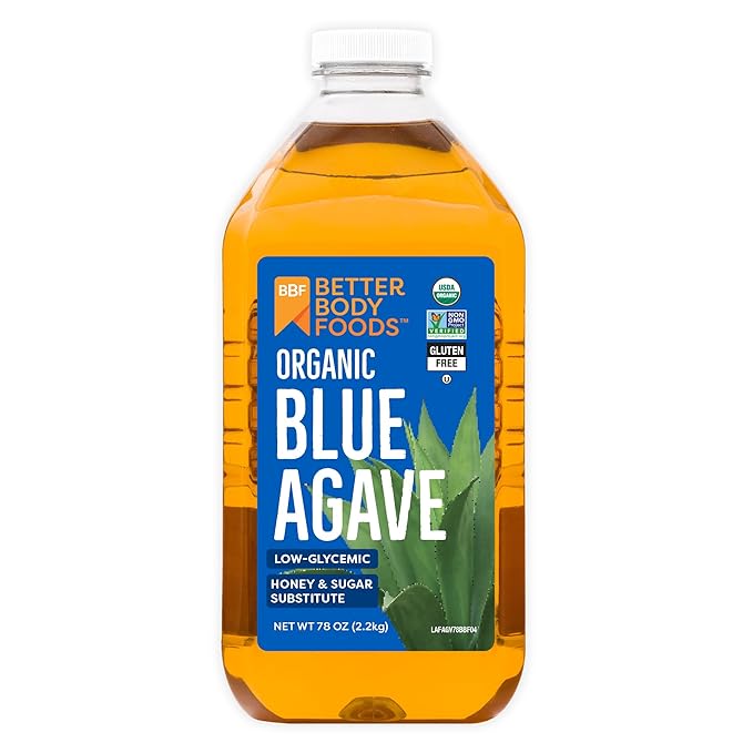 BetterBody Foods Organic Blue Agave Low Glycemic Sweetener 78 oz