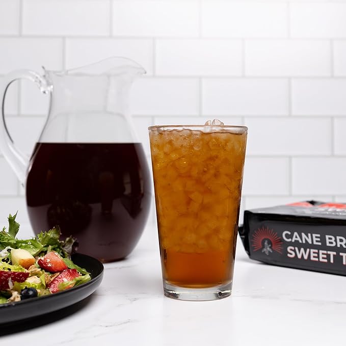 Cane Brew Sweet Tea – Southern Black Iced Teas Family Size – No Boil Zero Mess – Cold Brew for Home Camping RV or Travel 16 Gallon Bags