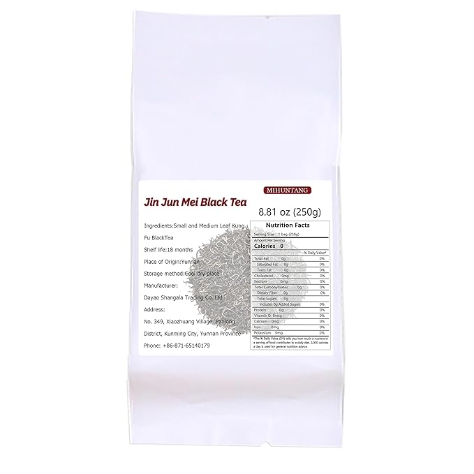 Jin Jun Mei Black Tea 8.81 oz Chinese Loose Leaf Tea Wuyi Mountains Tea Jinjunmei tea