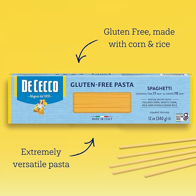 De Cecco Spaghetti Gluten Free 12 Ounces (Pack of 12)