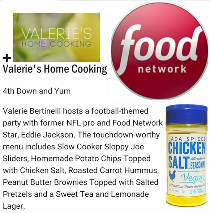 JADA Spices Chicken Salt Spice and Seasoning - Reduced Sodium Flavor 3PACK - Vegan Keto &amp Paleo Friendly - Perfect for Cooking BBQ Grilling Rubs Popcorn and more - Preservative &amp Additive