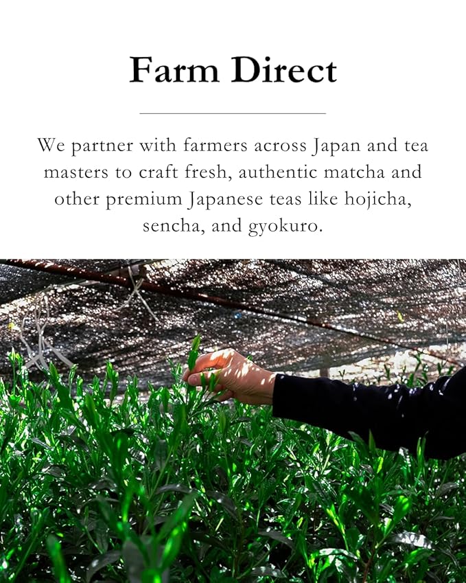 Emptea Premium Hojicha Powder Ceremonial Grade (Organic) for Latte - First Harvest Japanese Roasted Green Tea Powder from Shizuoka Japan Low Caffeine Unsweetened 1.06 oz (30g) Tin
