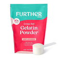 Further Food Premium Gelatin Powder – Unflavored Grass-Fed &amp Pasture-Raised Beef Hide Non-GMO Sugar-Free Keto &amp Paleo Friendly 31.74 oz