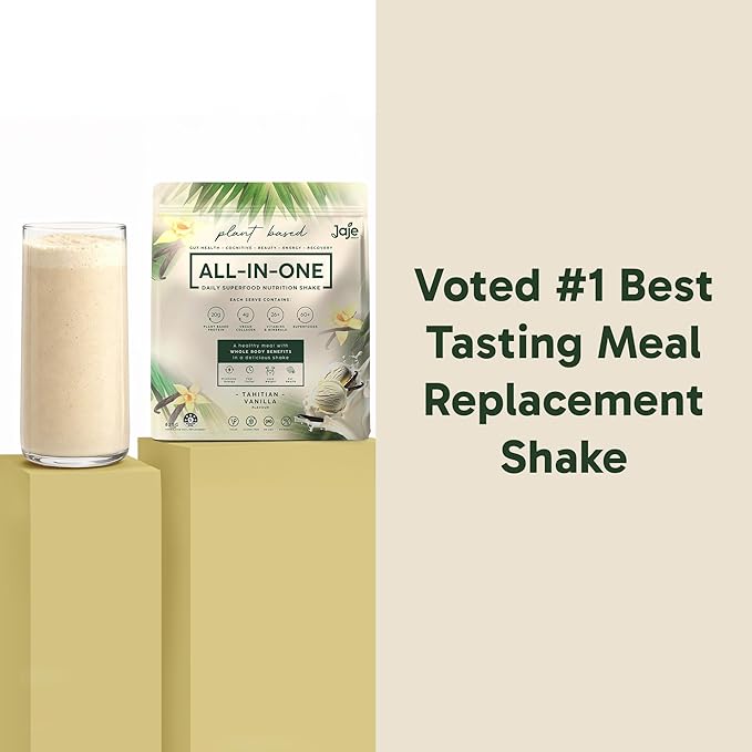 All-In-One Superfood Protein Shake | Complete Meal Replacement | 60+ Superfoods 20g Plant Based Protein Powder Meal Replacement | Probiotics Digestive Enzymes 13g Fibre | Low Carb Weight Loss Shake