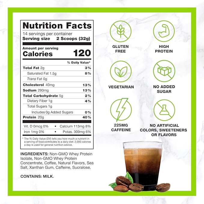 CHIKE Triple Shot Espresso &amp Cream Protein Iced Coffee 20 G Protein 3 Shots Espresso 1 G Sugar Keto Friendly and Gluten Free 14 Servings (15.8 Ounce)…