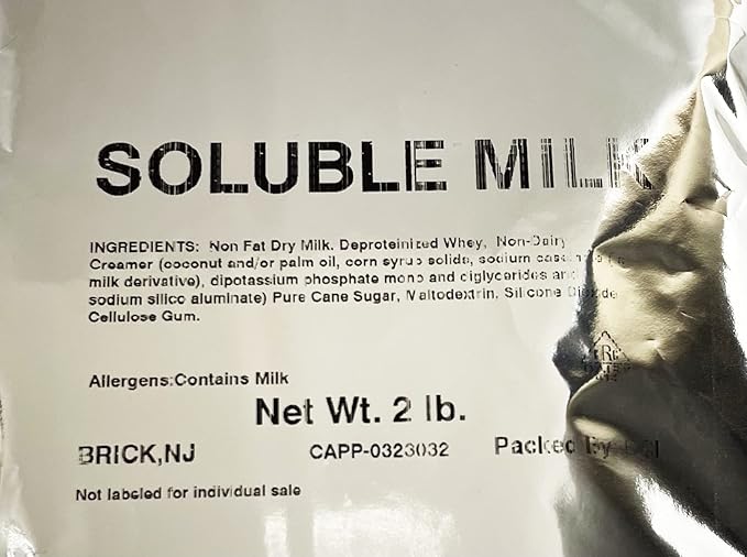 Brickhouse Frothy Milk Topping Mix – Soluble Milk Powder for Cappuccino Latte &amp Hot Beverages 6/2lb Bags