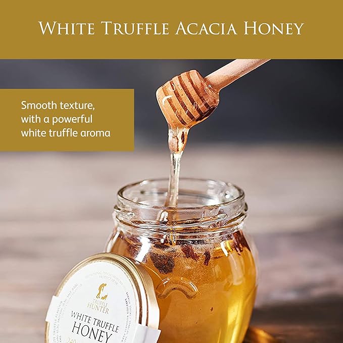TruffleHunter - TruffleHunter Preserved Truffle Selection Gift Set - Black &amp White Truffle Oil Sea Salt Truffle Honey