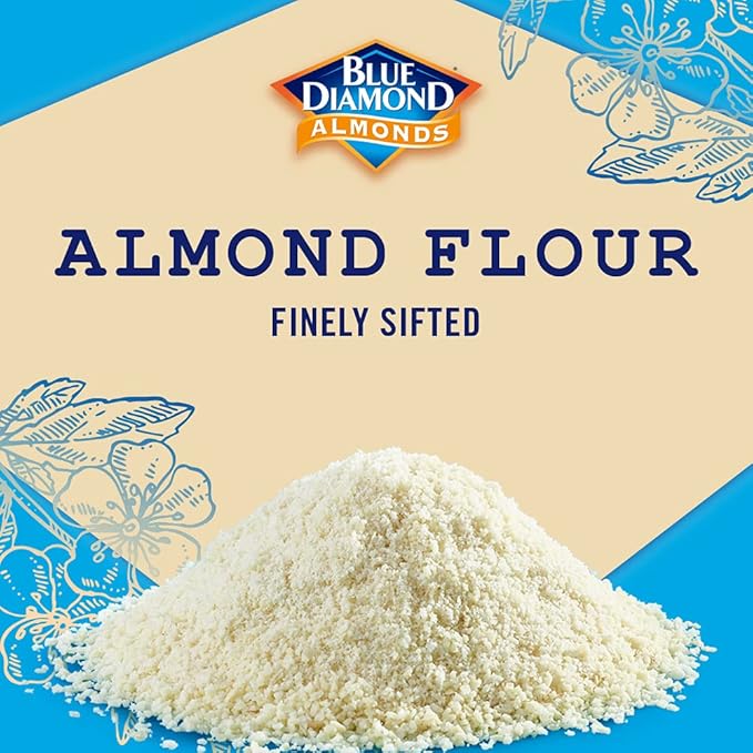 Blue Diamond Almonds Almond Flour Gluten Free Blanched Finely Sifted 48 oz (Pack of 2)