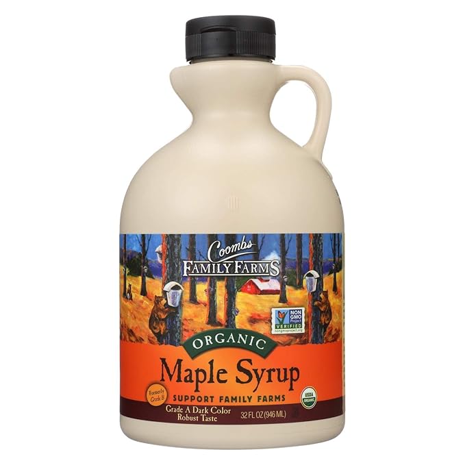 Coombs Family Farms Organic Maple Syrup - Case of 6 - 32 Fl oz.