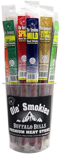 Buffalo Bills Assorted Hot &amp Mild Ole Smokies - 15 Wrapped Sticks Per Tub