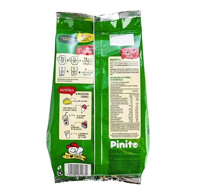 DOS PINOS Leche Pinito – Leche Entera en Polvo 800 g (28.2 oz) | Whole Milk Powder | Instantánea Nutritiva y Cremosa- los pinos