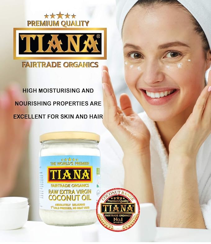 TIANA Fair Trade Organics Raw Extra Virgin Coconut Oil 500 ml
