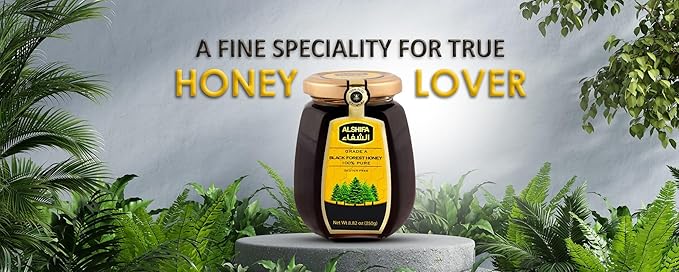 ALSHIFA Natural Honey 17.63oz (500g) | Pack of 3 | Raw Unpasteurized &amp Pure | 100% Pure Wildflower| No Added Sugar | Glass Bottle