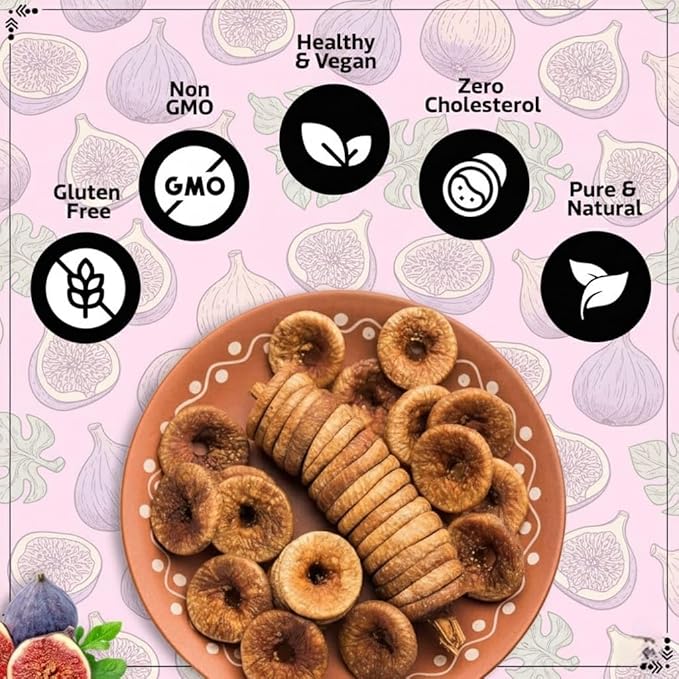 250g Afghani Anjeer Box Dry Fruits | Dried Afghani Anjir Figs Rich in Iron Fibre &amp Vitamins | Healthy Snack Low in Calories and Fat Free | Dry Afghani Anjir Figs