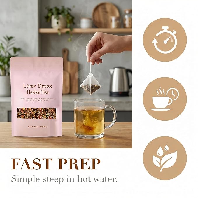 Liver Detox Herbal Tea Dandelion Root Tea Chrysanthemum Cassia Seed Goji BerryTea Kidneys &amp Liver Health TeaWith Wolfberry Cassia Seed Milk Thistle