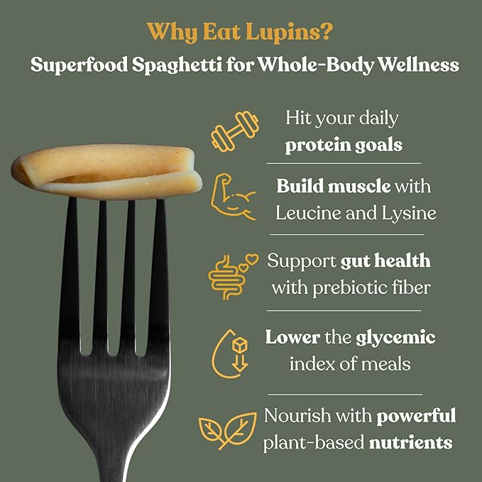 Chef’s Kiss Protein Strozzapreti | 24g Protein High Fiber | Gluten Free Plant-Based Lower Carb Pasta Made from Lupins | No Fillers No Gums | Nutrient Dense High Protein | Non GMO | 3-pack (8 oz)