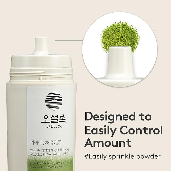OSULLOC Matcha Powder (Unsweetened) Premium Organic (USDA) Pure Leaf Green Tea from Jeju 1.41 oz 40g