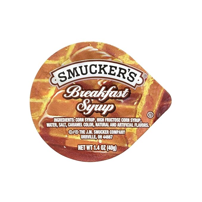 Smucker's Breakfast Syrup Single Serve Packs 1.4 Oz. 100/Pack (307-00029)
