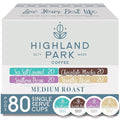 Highland Park Coffee Single Serve Coffee Pods Compatible with Keurig K Cup Brewers Flavored Variety 80 Count
