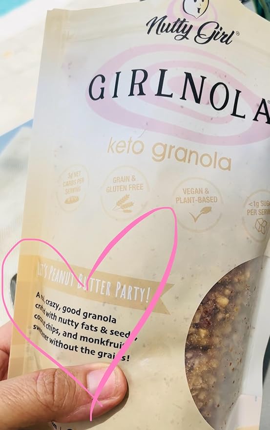 Low Sugar Low Carb Granola Cereal | Let's Peanut Butter Party 5 Lbs | Nutty Girl Keto Girlnola®