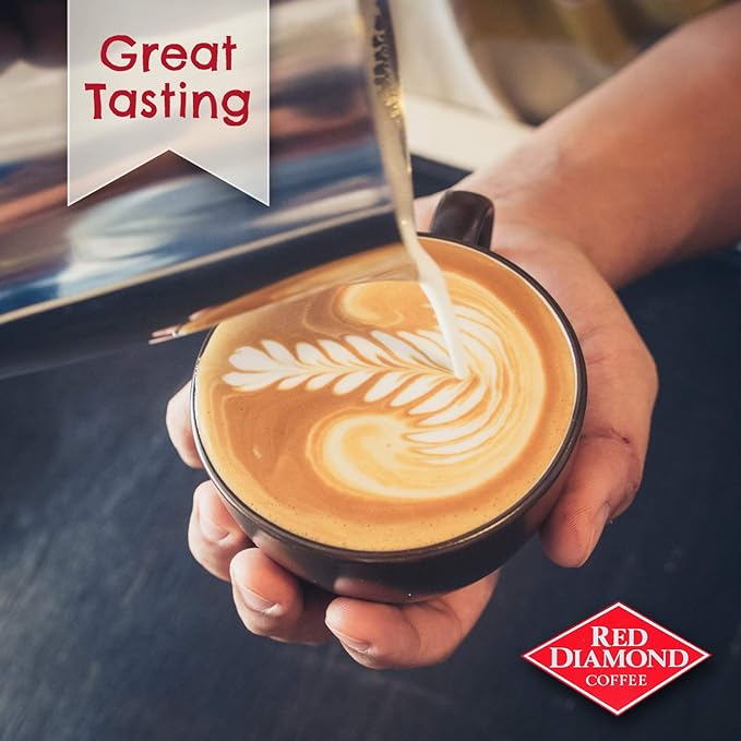 Red Diamond Coffee Cups 100% Colombian Medium Roast Single Serve Coffee Cups Compatible with Most Brewers 12 Count (Pack of 6)