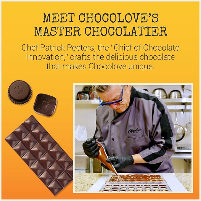 Chocolove Orange Peel Dark Chocolate Bars | 55% Cocoa | Tangy Orange Peel Bits | Smooth &amp Sweet | Premium Dark Chocolate |Non GMO Rainforest Alliance Certified 3.2oz Bar (12 Pack)