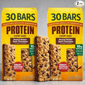 Protein Bars Peanut Butter Dark Chocolate – Bulk Family 2 Pack Chewy Snack Bars 60 Bars 10g Protein Gluten Free Energy Bars 1.42 oz Each (85.2 oz Total)