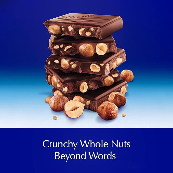 Lindt CLASSIC RECIPE Whole Hazelnut Dark Chocolate Candy Bar Dark Chocolate Candy 5.3 oz. (14 Pack)
