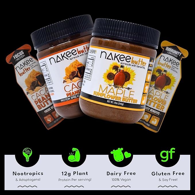 Nakee Butter Variety Pack(12 pack) Gluten-Free