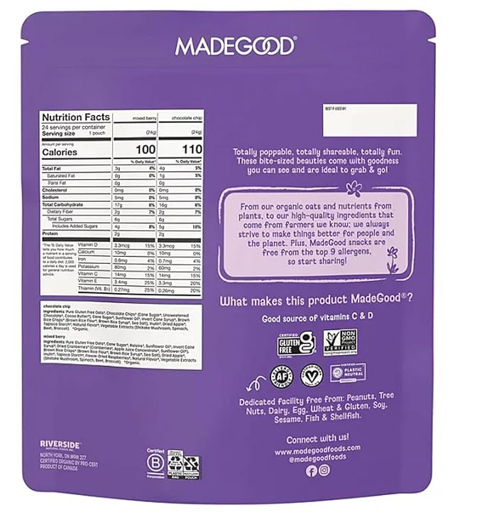 MG Mixed Berry &amp Chocolate Chip Granola Minis 24 pk.